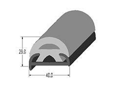 rub rails, fendering rigid rail soft insert