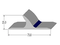 small size tear drop rubbing strake for inflatable boats