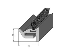 weather stripping rolling shutters guides