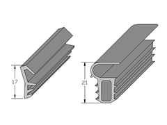 wooden and metal door frame seals